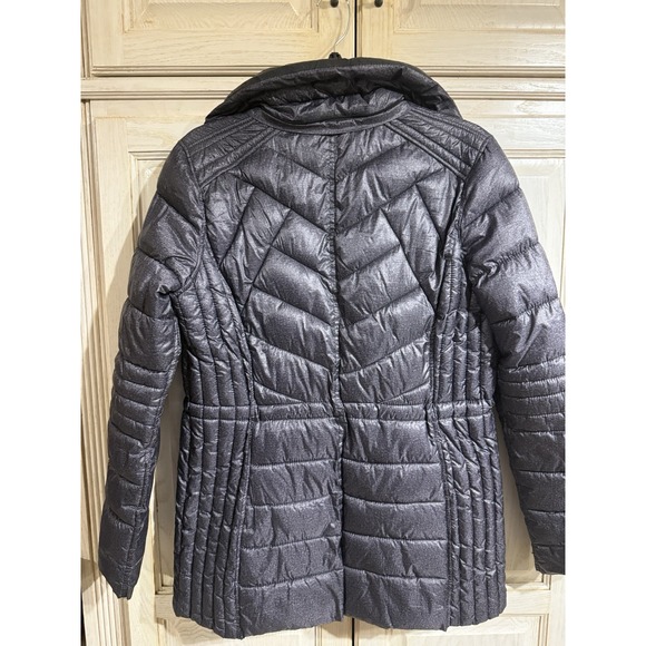 GUESS Mica Metallic Puffer Jacket Women's Medium No Hood - Picture 6 of 13